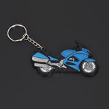 Fashion Motorcycle Model Rubber Keychain Key Ring Keyring Key Chain For Yamaha Kawasaki Suzuki BMW Honda GSX-R VR 46 Styling