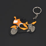 Fashion Motorcycle Model Rubber Keychain Key Ring Keyring Key Chain For Yamaha Kawasaki Suzuki BMW Honda GSX-R VR 46 Styling