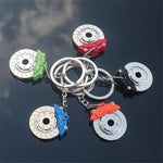 Turbo Car Keychain Turbo Keychain Mini Keyring Rainbow Turbo charger Car Drift Motorcycle Keychain Colorful Key Chain