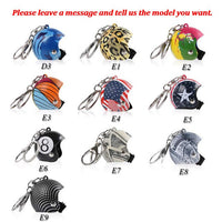 Motorcycle Helmet Keychain Keyring Key Chain Ring Pendant Men Women Kid Gift Birthday Christmas Xmax Present Collection Souvenir