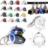 Creative Keyring Car Motorcycle Bicycle Helmet Key Chain Ring Keychain Fob Pendant Xmas Christmas Wedding Women Mens Gift