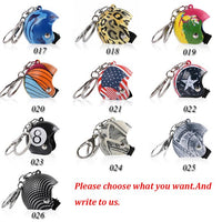 Creative Keyring Car Motorcycle Bicycle Helmet Key Chain Ring Keychain Fob Pendant Xmas Christmas Wedding Women Mens Gift