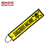 Black Stickers Fashion Keychain Customiz Key Holder Key fob Remove Before Flight Keychains for Car Chaveiro Para Moto Motorcycle