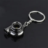 Turbo Car Keychain Turbo Keychain Mini Keyring Rainbow Turbo charger Car Drift Motorcycle Keychain Colorful Key Chain