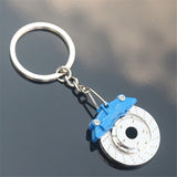 Turbo Car Keychain Turbo Keychain Mini Keyring Rainbow Turbo charger Car Drift Motorcycle Keychain Colorful Key Chain