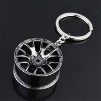 Turbo Car Keychain Turbo Keychain Mini Keyring Rainbow Turbo charger Car Drift Motorcycle Keychain Colorful Key Chain