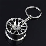 Turbo Car Keychain Turbo Keychain Mini Keyring Rainbow Turbo charger Car Drift Motorcycle Keychain Colorful Key Chain