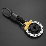 Car Styling Key Rings Holder Auto Keychain Metal Brake Disc Motorcycle Pendant Key Chains Keyring For Car Decoration Accessories