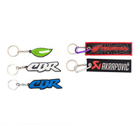 Motorcycle Keychain Keyring Keyfob Rubber Key Ring For Kawasaki For Honda Motorbike Cars Keychain Embroidery Real Men Like Curve