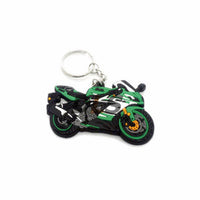 3D Rubber Motorcycle Model Keychain Keyring Key Chain Key Ring Soft For Honda Suzuk Kawasaki Yamaha Ducati KTM