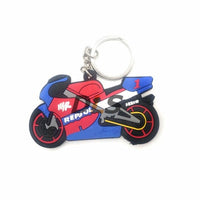 3D Rubber Motorcycle Model Keychain Keyring Key Chain Key Ring Soft For Honda Suzuk Kawasaki Yamaha Ducati KTM