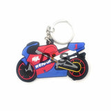 3D Rubber Motorcycle Model Keychain Keyring Key Chain Key Ring Soft For Honda Suzuk Kawasaki Yamaha Ducati KTM