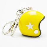 Creative Motorcycle Safety Helmets Car Auto Five-star Keychain Pendant Classic Key Ring Keyfob Casque Holder Car Accessories New