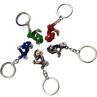 3D Motorcycle Keychain For Ducati Vespa Suzuki Honda Yamaha Fiat Piagggio BMW Motorcycles Car Key Ring Creative Gift Car Styling