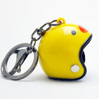 Creative Motorcycle Safety Helmets Car Auto Five-star Keychain Pendant Classic Key Ring Key Fob Holder Car Accessories