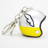 Creative Motorcycle Safety Helmets Car Auto Five-star Keychain Pendant Classic Key Ring Key Fob Holder Car Accessories