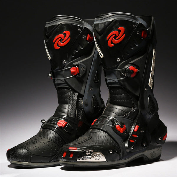 PRO-BIKER Motorcycle Boots Protective Motocross Racing Speed Motorbike Shoes Moto Boot Dirt Bike Cycling Sports Botas B1003