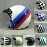 MASEI ruby vintage helmet 3/4 Open Face Vintage Harley Jet Motorcycle Helmet