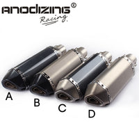 Universal Motorcycle dirt bike exhaust  escape Modified Scooter akrapovic Exhaust Muffle Fit for most motorcycle ATV