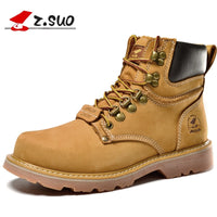 ZSuo Motorcycle male boots waterproof leather Motorcycles tooling shoes Genuine Leather boots Motorbike boot motocross