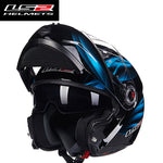 LS2 FF370  flip up motorcycle helmet dual shield with inner sunny lens modular