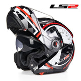 LS2 FF370  flip up motorcycle helmet dual shield with inner sunny lens modular