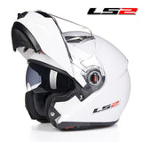 LS2 FF370  flip up motorcycle helmet dual shield with inner sunny lens modular