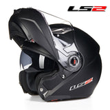 LS2 FF370  flip up motorcycle helmet dual shield with inner sunny lens modular