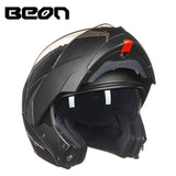 BEON Modular Motorcycle Helmet Flip up Open Full Face Helmet