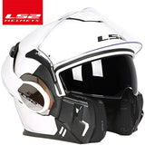 LS2 FF399 Flip up helmet double lens motorcycle helmet