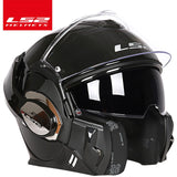 LS2 FF399 Flip up helmet double lens motorcycle helmet