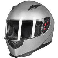 ILM DOT Full Face Motorcycle Helmet With Removable Winter Neck Scarf And 2 Visors