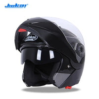 JIEKAI Flip Up Racing Motorcycle Helmet Double Visor Lens