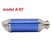 ZS MOTOS 51mm Akrapovic Motorcycle Exhaust Modified Scooter Exhaust Muffle With DB Killer For GY6 CRF 230 MSX 125 ATV Dirt Bike