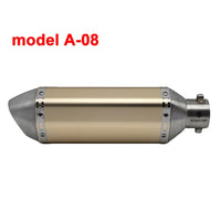 ZS MOTOS 51mm Akrapovic Motorcycle Exhaust Modified Scooter Exhaust Muffle With DB Killer For GY6 CRF 230 MSX 125 ATV Dirt Bike