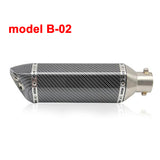 ZS Racing Universal Motorcycle Exhaust Modify Akrapovic Exhaust Muffler FZ6 CBR250 CB600 MT07 ATV Dirt Pit Bike Exhaust