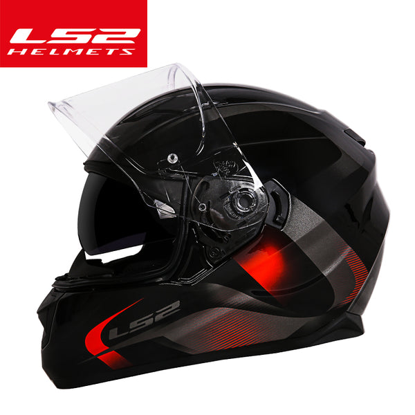 LS2 ff328 dual lens motocycle helmet full face with inner sun visor helmet