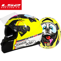 LS2 ff328 dual lens motocycle helmet full face with inner sun visor helmet