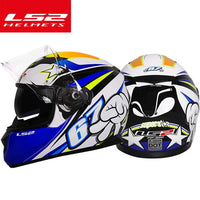 LS2 ff328 dual lens motocycle helmet full face with inner sun visor helmet