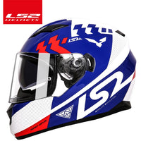 LS2 ff328 dual lens motocycle helmet full face with inner sun visor helmet