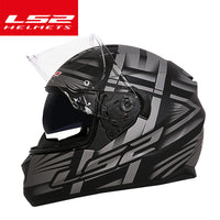 LS2 ff328 dual lens motocycle helmet full face with inner sun visor helmet