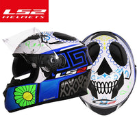 LS2 ff328 dual lens motocycle helmet full face with inner sun visor helmet