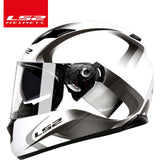 LS2 ff328 dual lens motocycle helmet full face with inner sun visor helmet