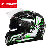 LS2 ff328 dual lens motocycle helmet full face with inner sun visor helmet