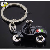 3D Motorcycle Keychain For Ducati Vespa Suzuki Honda Yamaha Fiat Piagggio BMW Motorcycles Car Key Ring Creative Gift Car Styling