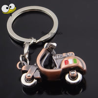 3D Motorcycle Keychain For Ducati Vespa Suzuki Honda Yamaha Fiat Piagggio BMW Motorcycles Car Key Ring Creative Gift Car Styling