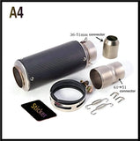 Motorcycle Exhaust Muffler SC GP Escape Exhaust Mufflers Carbon Fiber Exhaust Pipe 51mm 61mm