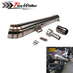 48.8MM Modified motorcycle exhaust pipe stainless steel fried tube exhaust pipe than 150cc less 1000cc is ok dual exhaust