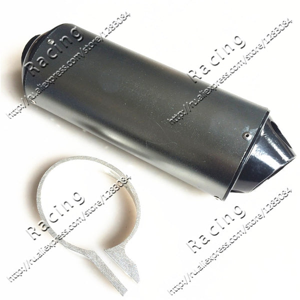 38mm 28mm  Motorcycle Exhaust Muffler Tip Pipe for 125 150 160cc Dirt Pit Bike ATV black Grey Kayo BSE