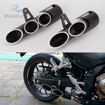 motorcycle exhaust 36-51mm universal modified exhaust for toce exhaust  z900 zx6r R6 cbr500r gsxr1000r  double holes exhaust